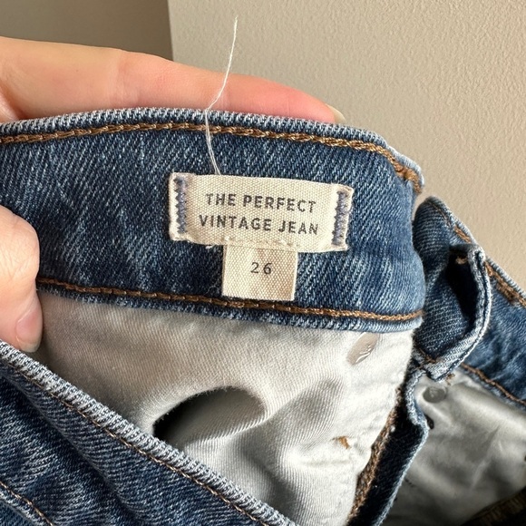 Madewell The Perfect Vintage Jean Classic Blue Jeans, Size 26 - Picture 10 of 15